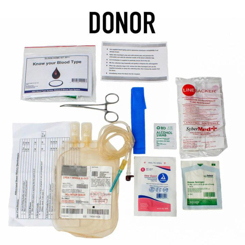 Field Blood Transfusion Kit w/out saline
