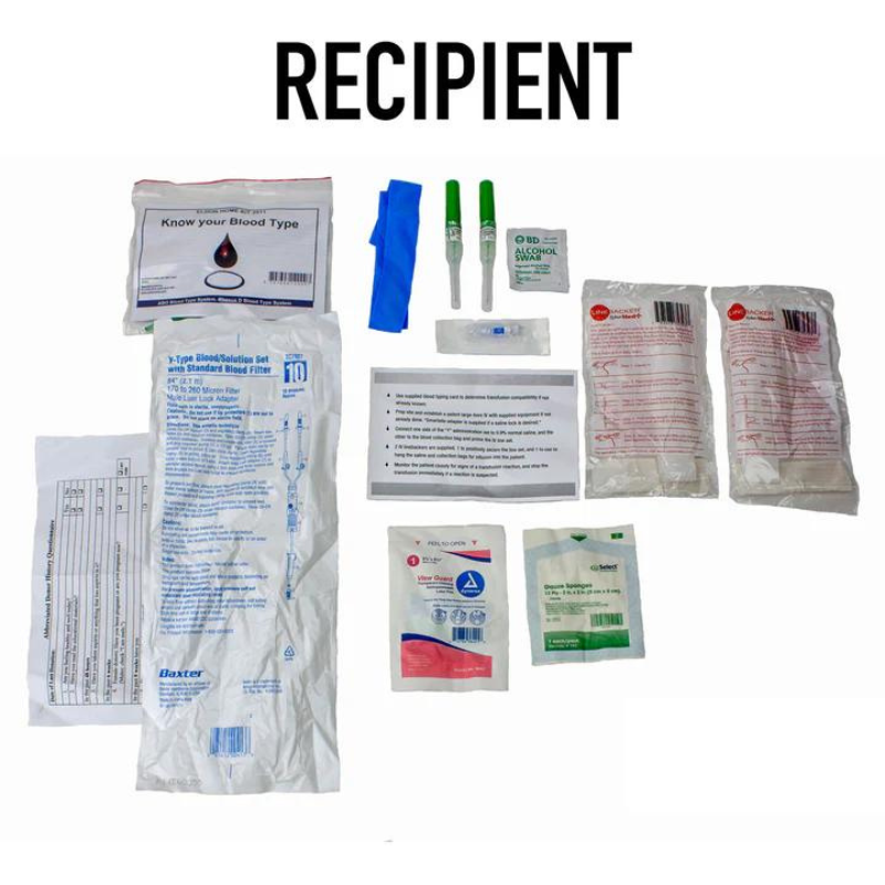 Field Blood Transfusion Kit w/out saline